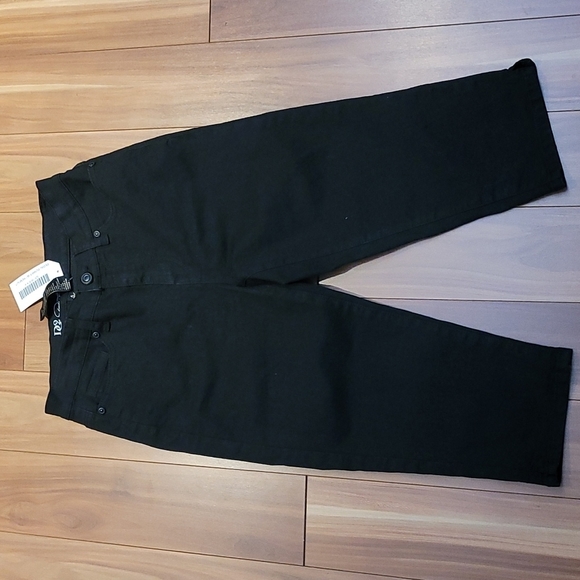 Nwt DIANE GILMAN capri pants pedal pusher with hem slit - Picture 3 of 4